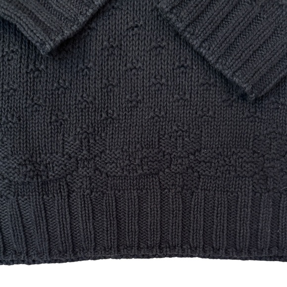 VTG 90s Aeropostale Chunky Crewneck Sweater Blue Snowflake Cotton/Ramie Korea XL - Picture 9 of 14